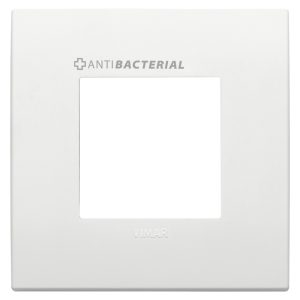 Placca Classic 2M Antibatterico Bianco VIMAR 19642.AB.74