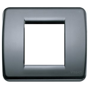 Placca Rondò 1-2M Grigio Grafite VIMAR 17098.15