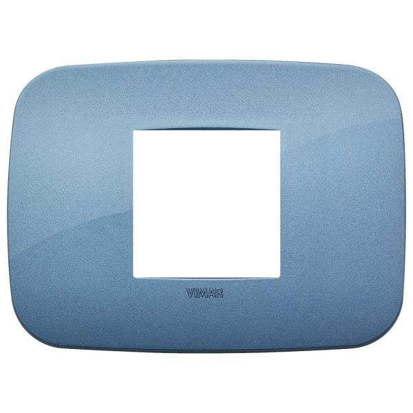 Placca Round 2M Centrali Blu VIMAR 19682.86