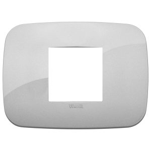 Placca Round 2M Centrali Silver VIMAR 19682.89