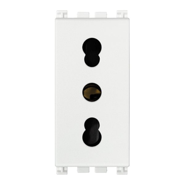 Presa 2P+T 16A P17/11 Antibatt. Bianco VIMAR 19203.AB.B