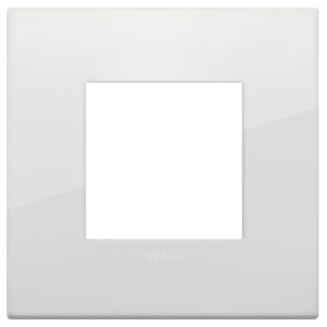 Placca Classic 2M Polar Total Look VIMAR 19642.B06