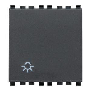 Pulsante 1P No 10A Luce 2M Grigio VIMAR 20008.2.L