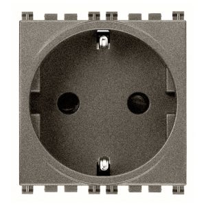 Presa Sicury 2P+T 16A Tedesco Metal VIMAR 19208.M