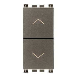 Due Pulsanti Interblocc. No+No 10A Metal VIMAR 19062.M