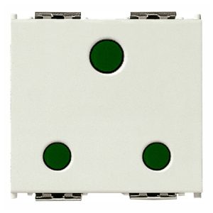 Presa Sicury 2P+T 16A Inglese Bianco VIMAR 16258.B
