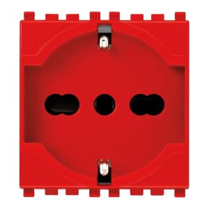 Presa 2P+T 16A Universale Rosso VIMAR 19210.R