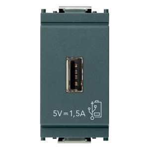 Unità Alimentazione Usb 5V1,5A 1M Grigio VIMAR 16292