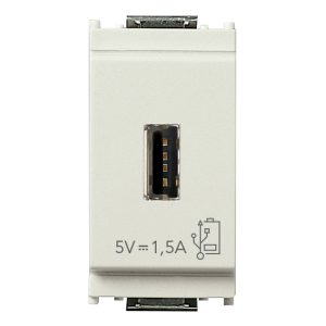 Unità Alimentazione Usb 5V1,5A 1M Bianco VIMAR 16292.B