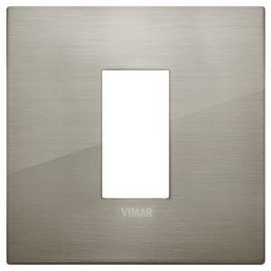 Placca Classic 1M Acciaio Spazzolato VIMAR 19641.08