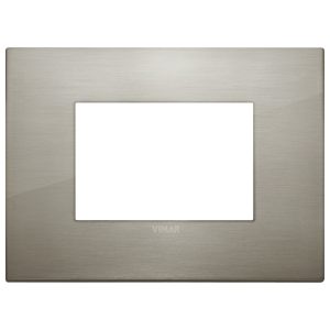 Placca Classic 3M Acciaio Spazzolato VIMAR 19653.08