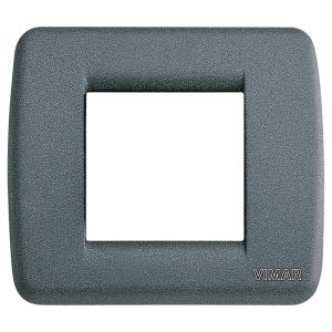 Placca Rondò 1-2M Ardesia VIMAR 17093.46