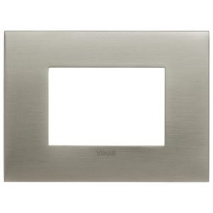 Placca Arké Fit 3M Acciaio Spazzolato VIMAR 19953.08
