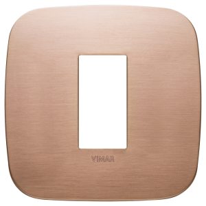 Placca Round 1M Rame Spazzolato VIMAR 19671.11