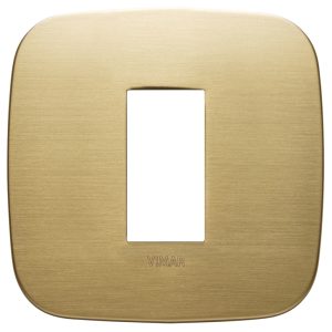 Placca Round 1M Ottone Spazzolato VIMAR 19671.12