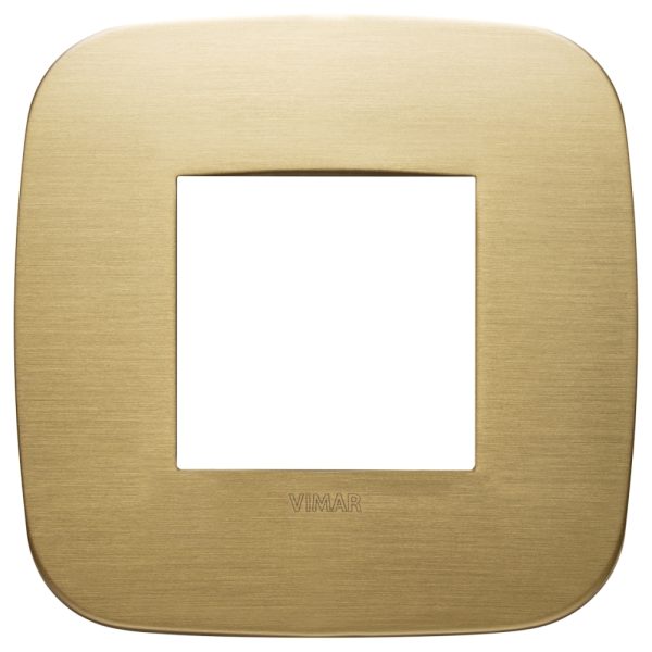 Placca Round 2M Ottone Spazzolato VIMAR 19672.12