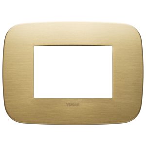 Placca Round 3M Ottone Spazzolato VIMAR 19683.12