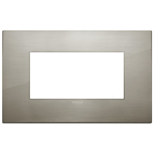Placca Classic 4M Acciaio Spazzolato VIMAR 19654.08