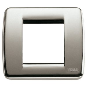 Placca Rondò 1-2M Nichel Spazzolato VIMAR 17093.34