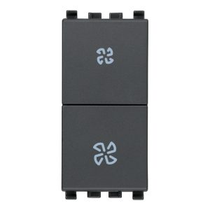 Commutatore 2P 10Ax Fan-Coil Grigio VIMAR 20063