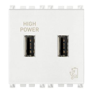 Unità Alimentazione Usb 5V2,1A 2M Bianco VIMAR 19295.B