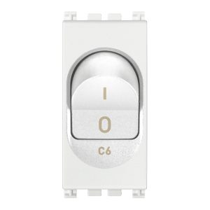 Interruttore Mt 1P+N C6 120-230V Bianco VIMAR 19405.06.B