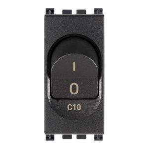 Interruttore Mt 1P+N C10 120-230V Grigio VIMAR 19405.10