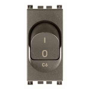Interruttore Mt 1P+N C6 120-230V Metal VIMAR 19405.06.M