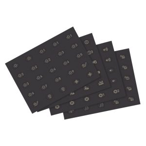 8 Fogli Etichette Simboli Illuminabili G VIMAR 19847