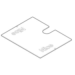 Coperchio Cassa L-FAB BM4000 BIG-FAB BM5024 BM4024 Ricambio NICE PPD2289.4540
