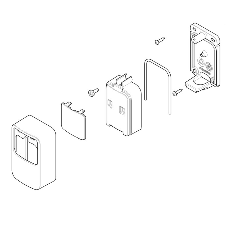Assieme Plastiche Coppia EPMA EPMAB Ricambio Originale NICE SPCG011500 Assieme Plastiche Coppia EPMA EPMAB Ricambio Originale NICE SPCG011500