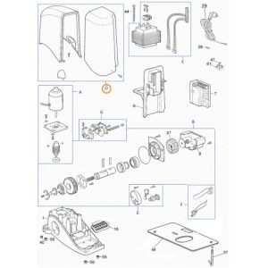 Gruppo Plastiche Slx Ricambio Originale NICE RMHSL1001