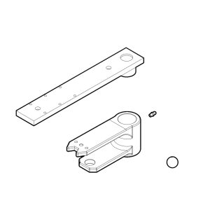Kit Ricambio Leve Fissaggio Bmbox BIG-FAB BM5024 Ricambio Originale NICE PRBM01