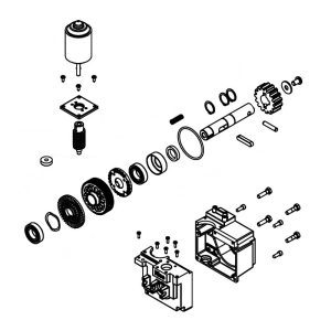 Gruppo Motore - Riduttore NAKED R10 NKSL400 Ricambio Originale NICE SPAMG163A00