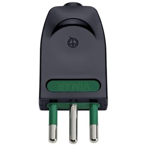 Spina 2P+T10A Orientabile S11-Spb11 Nero VIMAR 00203