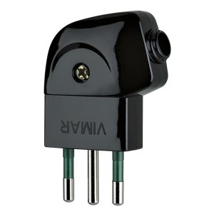 Spina 2P+T 10A S11 90° Nero VIMAR 00211