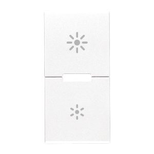 Due Mezzi Tasti 1M Dimmer Bianco VIMAR 20755.3.B