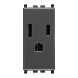 Presa Sicury 2P+T 15A Usa+Saso Grigio VIMAR 20242