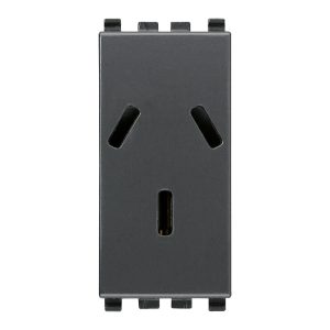 Presa Sicury 2P+T 10A Argentino Grigio VIMAR 20250
