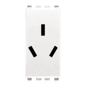 Presa Sicury 2P+T 10A Cinese Bianco VIMAR 20251.B