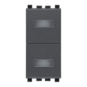Doppia Spia Neutra Grigio VIMAR 20388