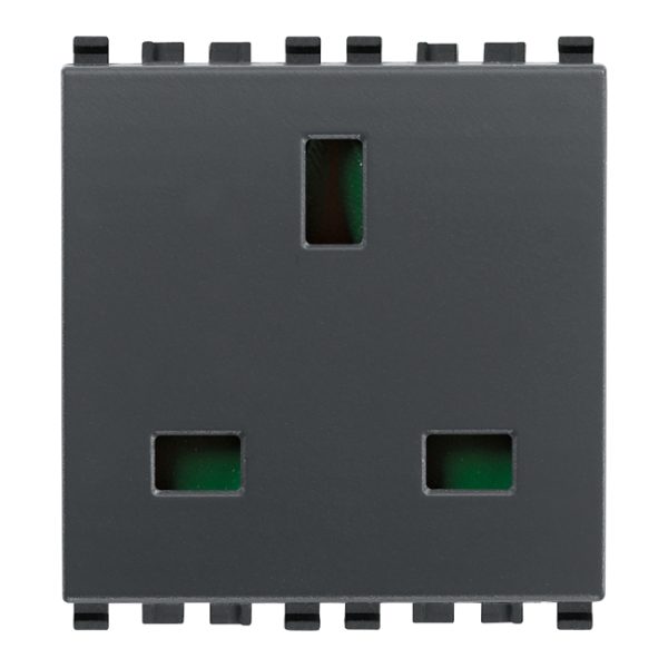 Presa 2P+T 13A Inglese Grigio VIMAR 20219