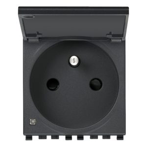 Presa Sicury 2P+T 16A Fr + Coper. Grigio VIMAR 20212.C