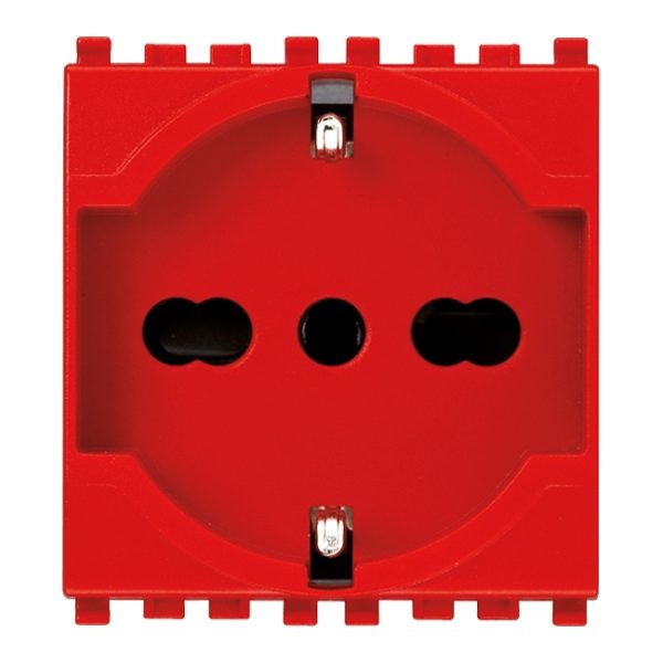 Presa 2P+T 16A Universale Rosso VIMAR 20210.R