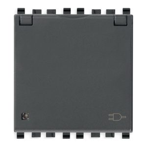 Presa Sicury 2P+T 16A De + Coper. Grigio VIMAR 20208.C