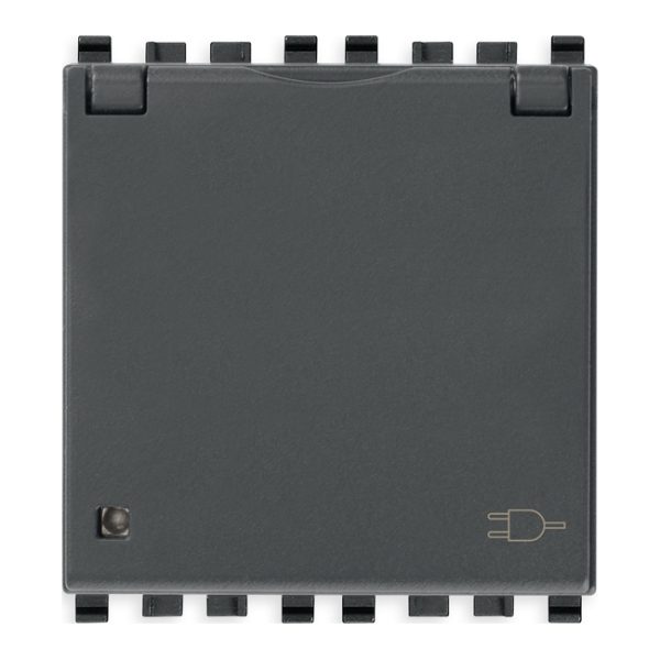 Presa Sicury 2P+T 16A De + Coper. Grigio VIMAR 20208.C