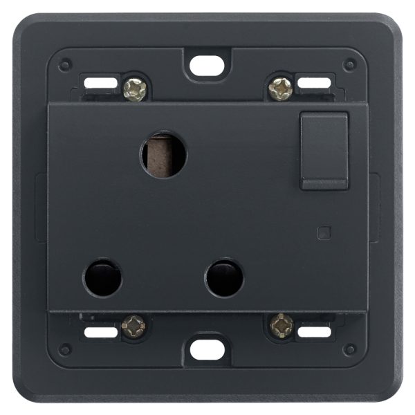 Presa 2P+T 15A Inglese Interr. Grigio VIMAR 20217.L