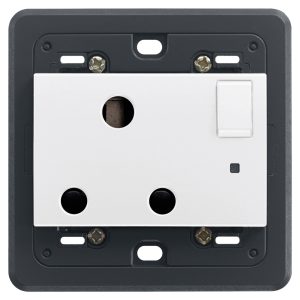 Presa 2P+T 15A Inglese Interr. Bianco VIMAR 20217.L.B