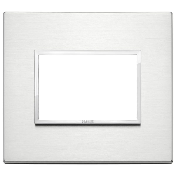 Placca 3M Alluminio Brillante VIMAR 21653.01