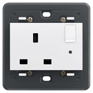Presa 2P+T 13A Inglese Interr. Bianco VIMAR 20221.L.B
